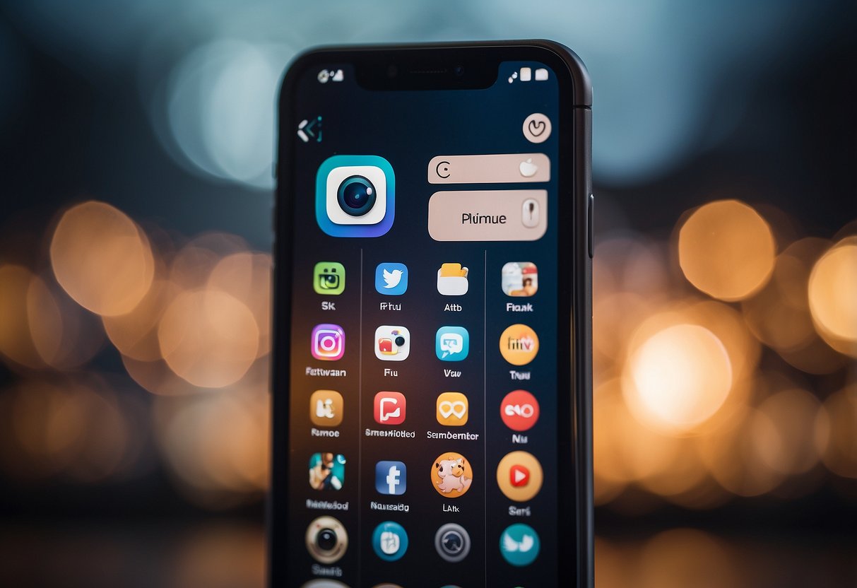 A smartphone with Instagram and Facebook icons, with a "Failed to post" notification, and a troubleshooting guide on the screen